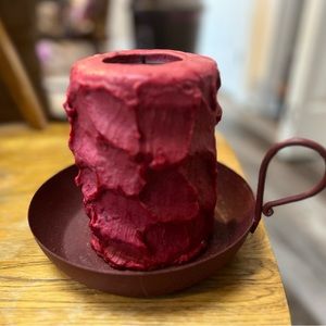 Americana cake candle and stand